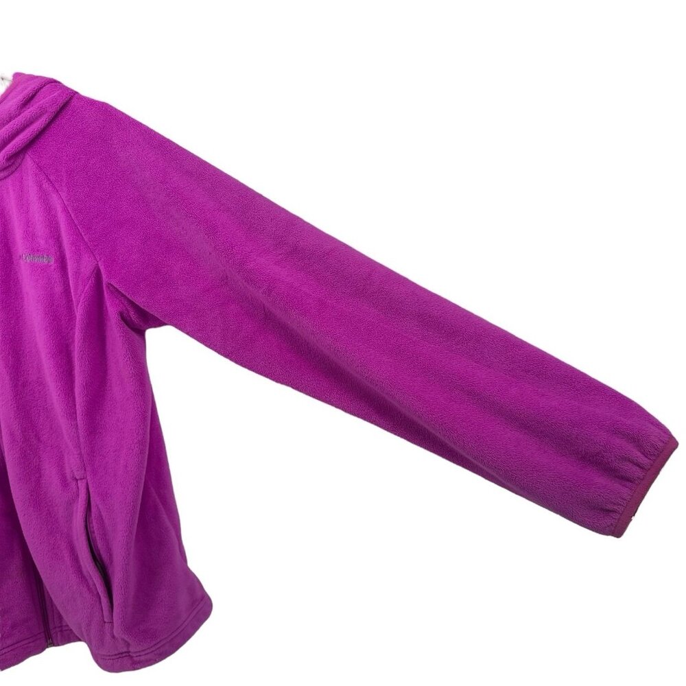 Columbia Jacket Womens Size‎ XL Pink Fleece Logo Full-Zip - Picture 4 of 16